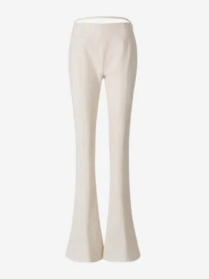 Jacquemus Flared Leg Low Waist Pants