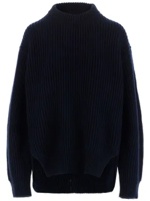 Jil Sander Crewneck Ribbed Knit Jumper