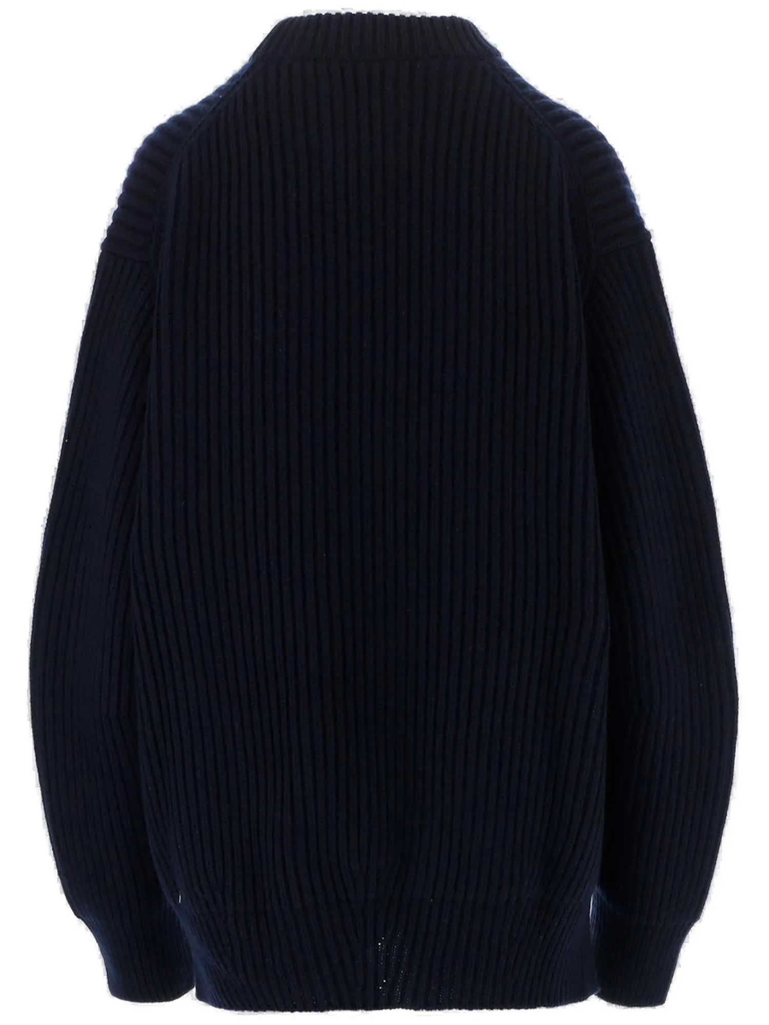 Jil Sander Crewneck Ribbed Knit Jumper
