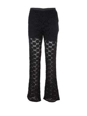 Jil Sander Floral Embroidered Knitted Pants