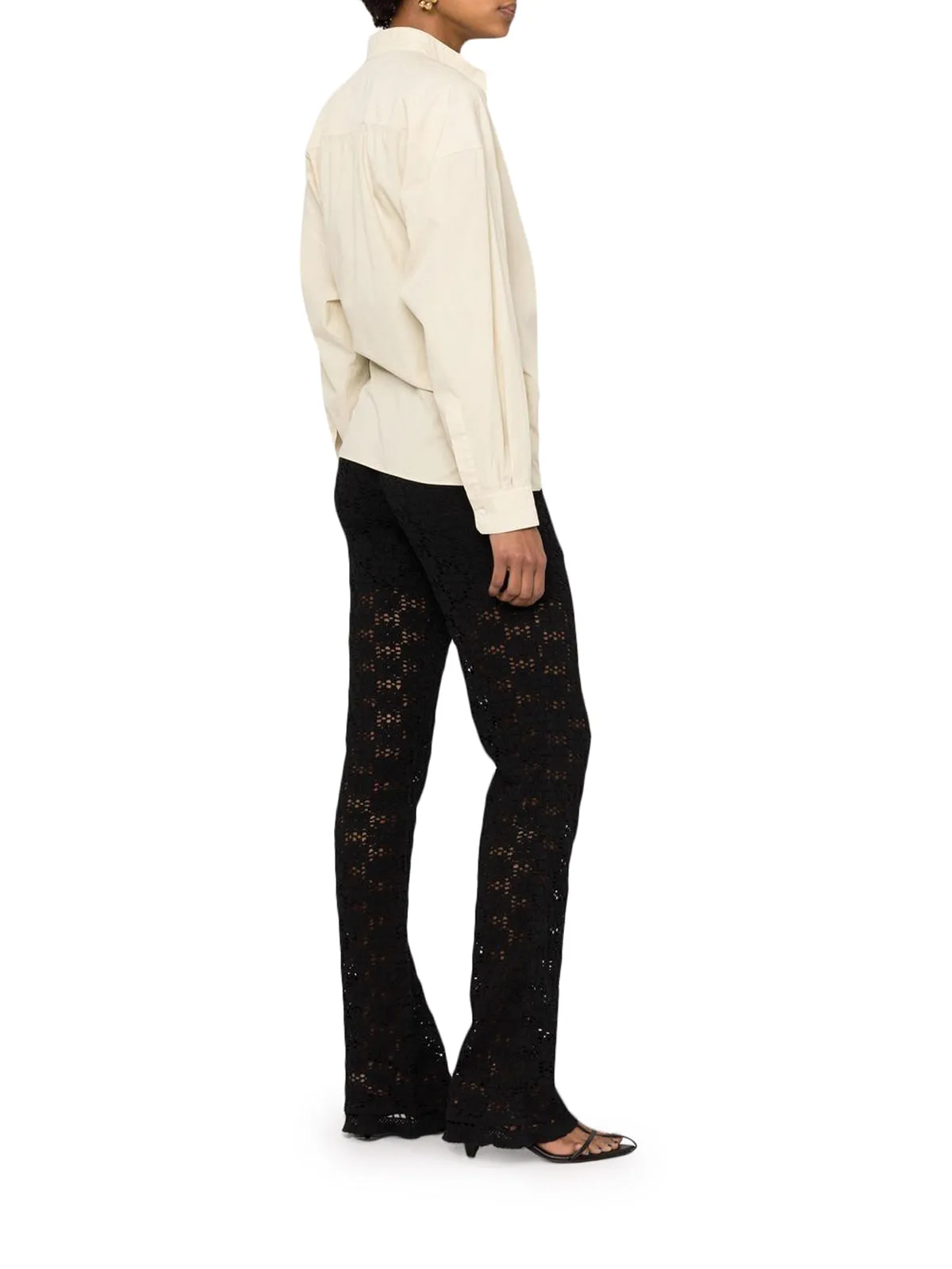 Jil Sander Floral Embroidered Knitted Pants