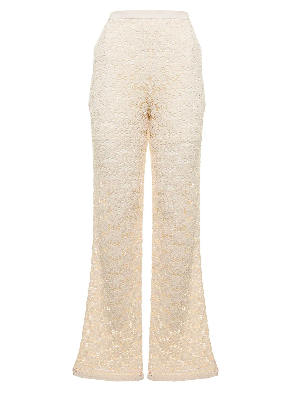 Jil Sander Floral Embroidered Knitted Pants