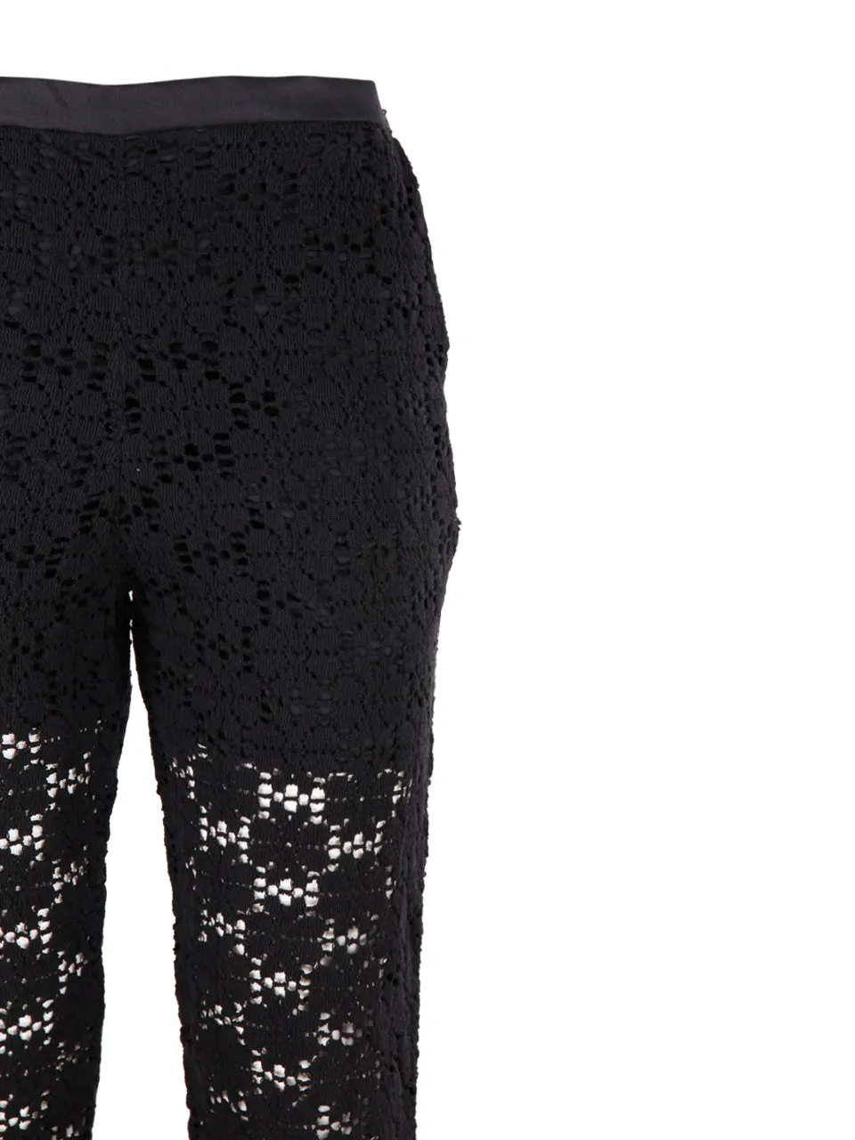 Jil Sander Floral Embroidered Knitted Pants