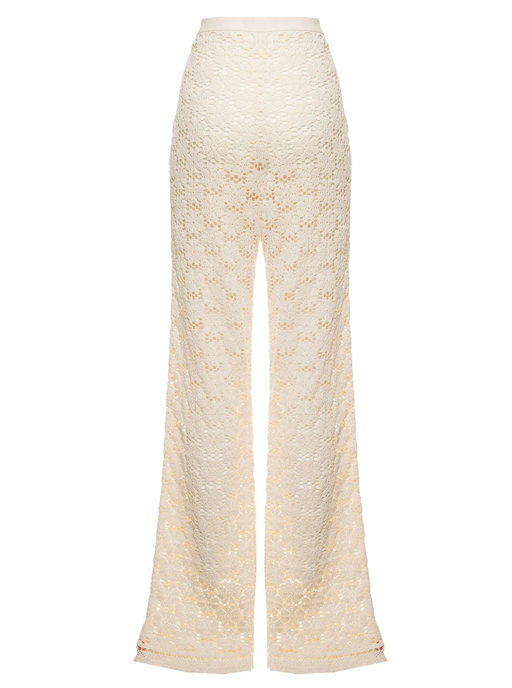 Jil Sander Floral Embroidered Knitted Pants