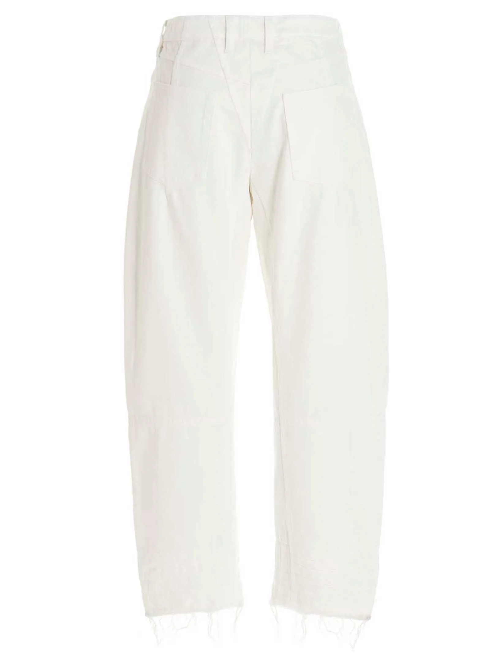Jil Sander Frayed-Detail Slim-Fit Pants