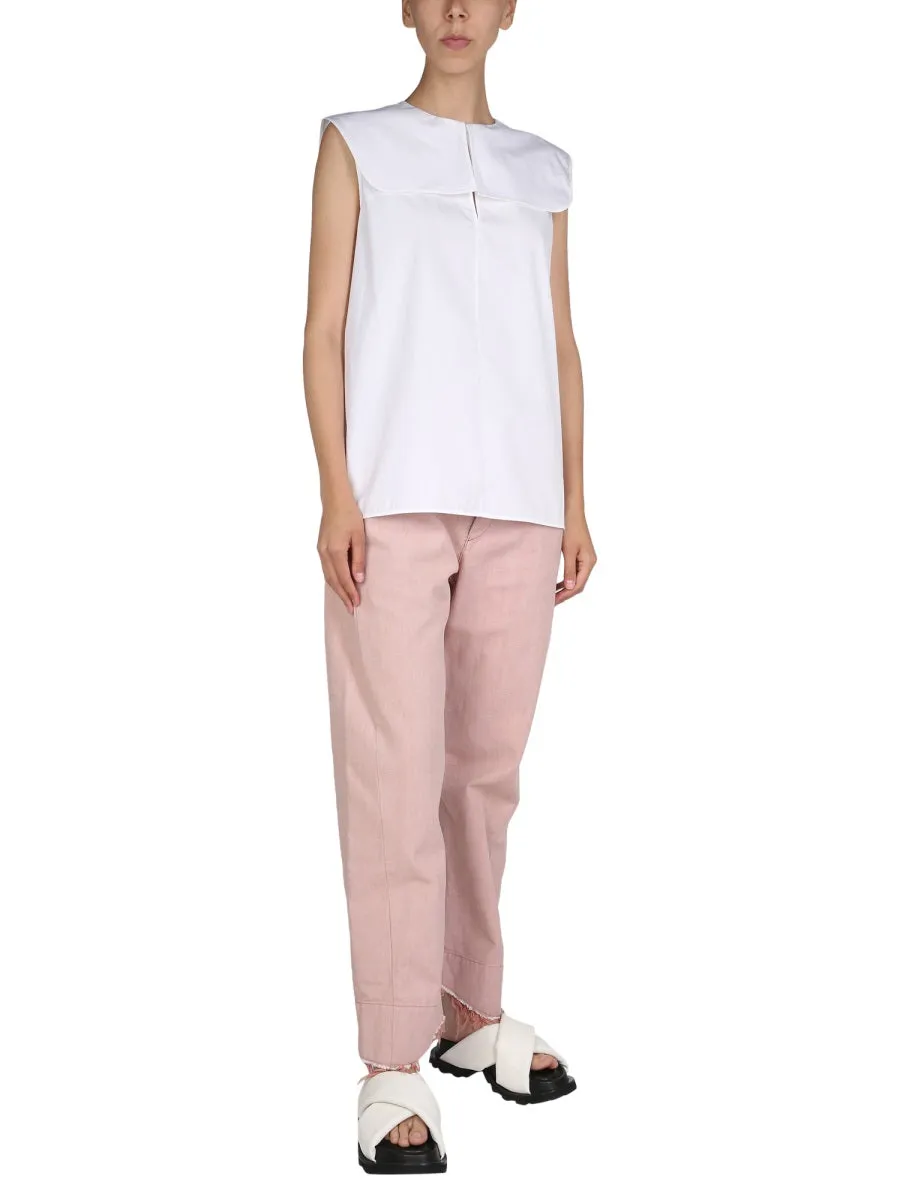 Jil Sander High-Rise Straight Leg Pants