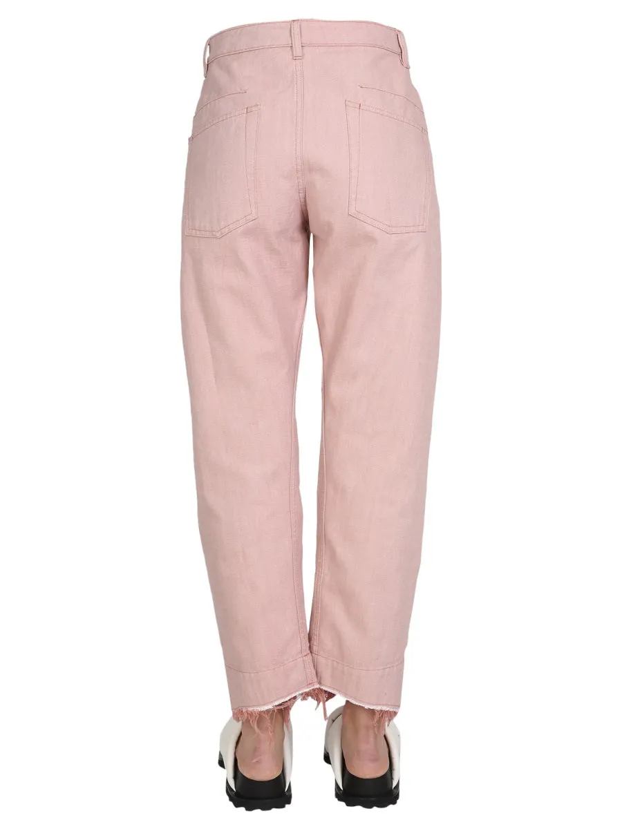 Jil Sander High-Rise Straight Leg Pants