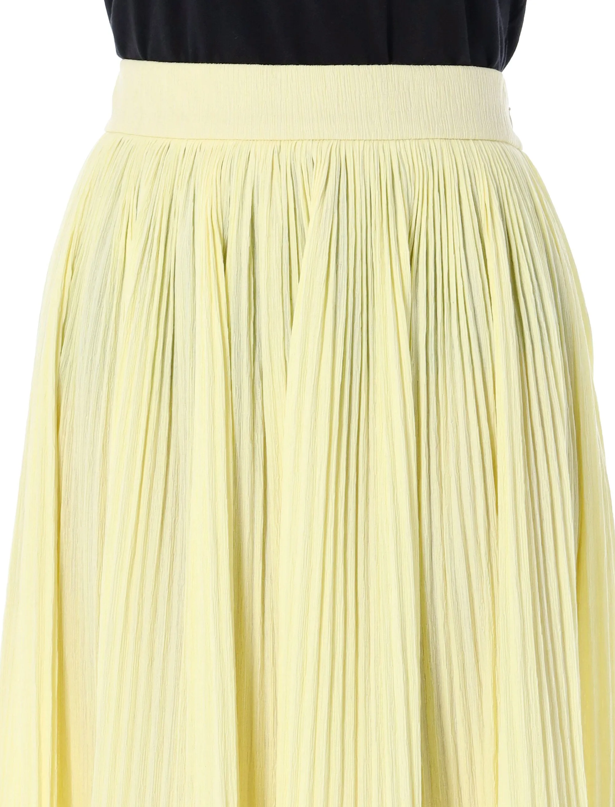 Jil Sander Pleated Flared Midi Skirt