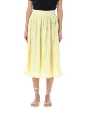 Jil Sander Pleated Flared Midi Skirt