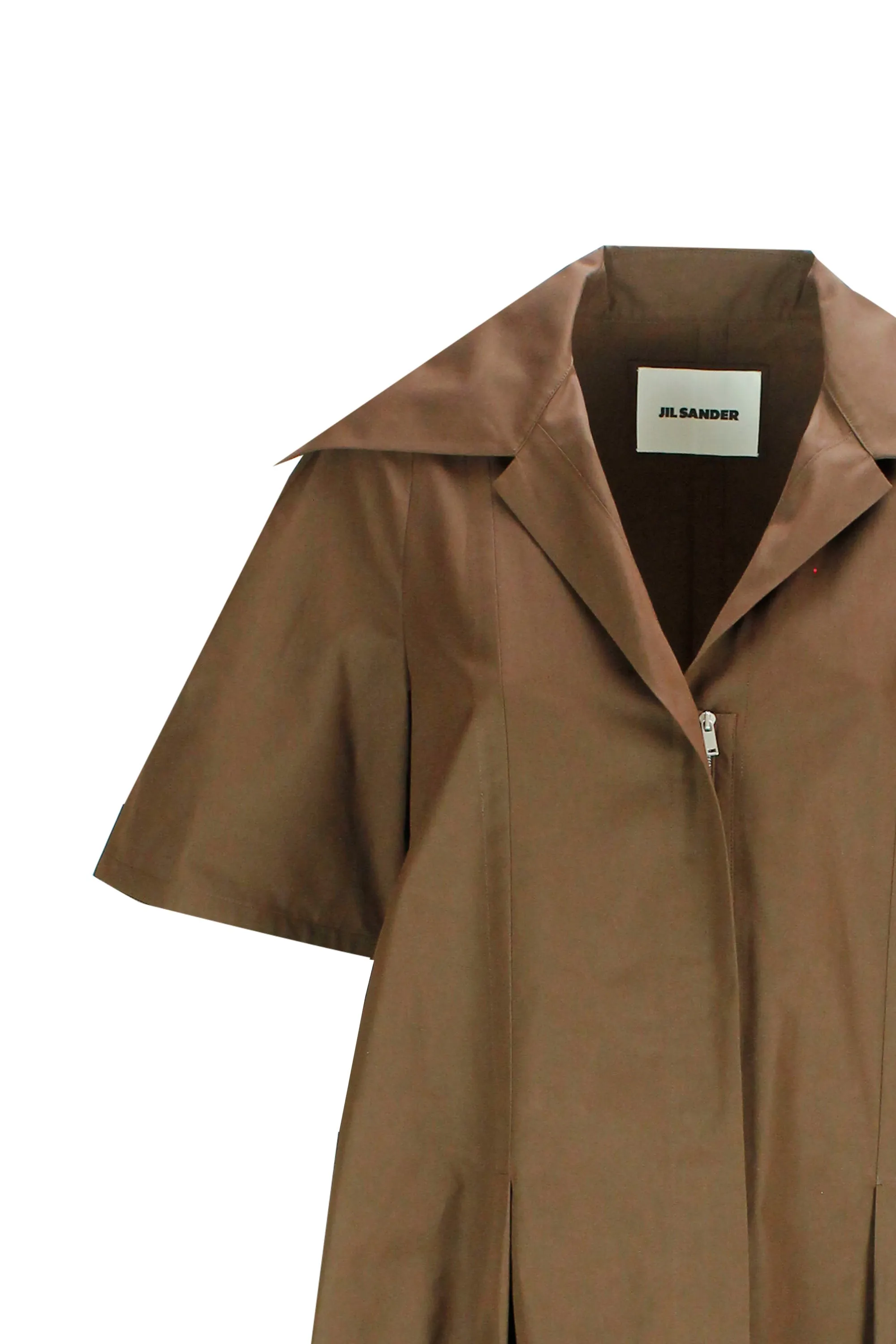 Jil Sander Pleated Short-Sleeved Dress