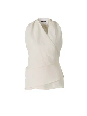 Jil Sander Wrap Sleeveless Top