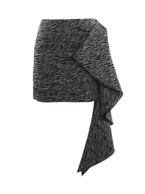 Just Cavalli High Waisted Draped Mini Skirt