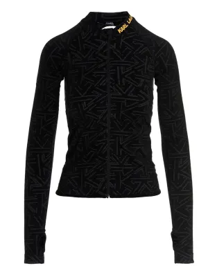 Karl Lagerfeld Rue St-Guillaume K Dots Zip-Up Jacket