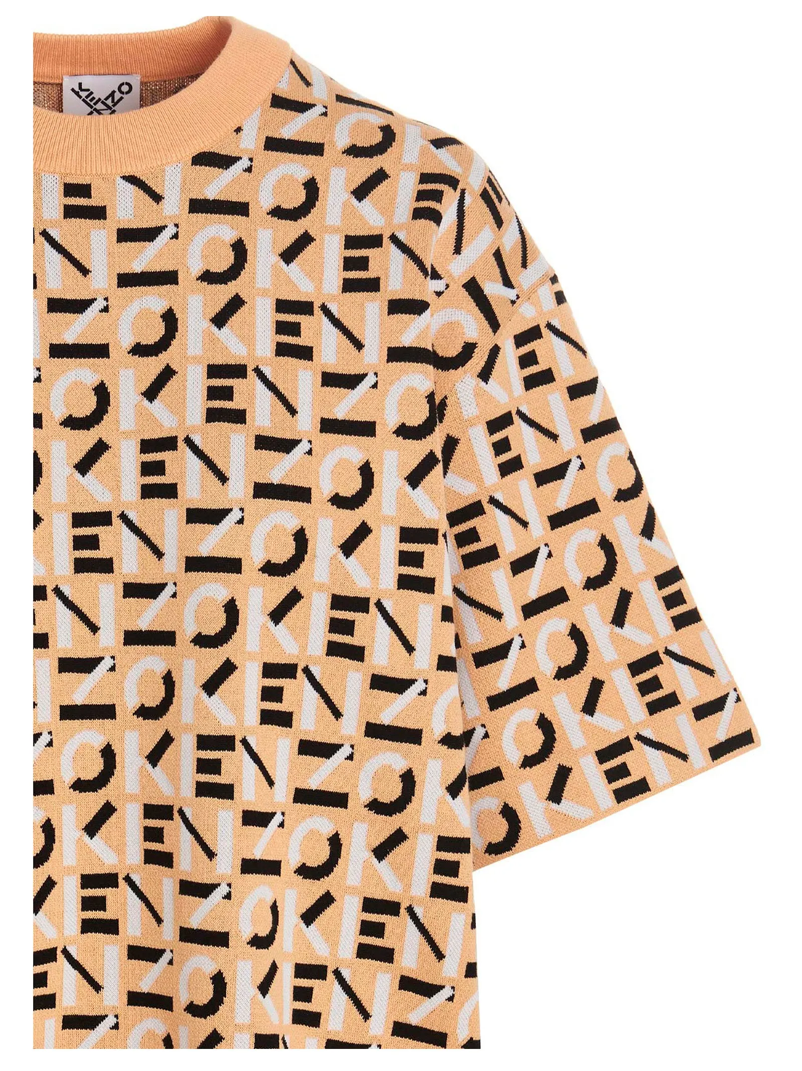 Kenzo Allover Logo Printed Crewneck Mini Dress