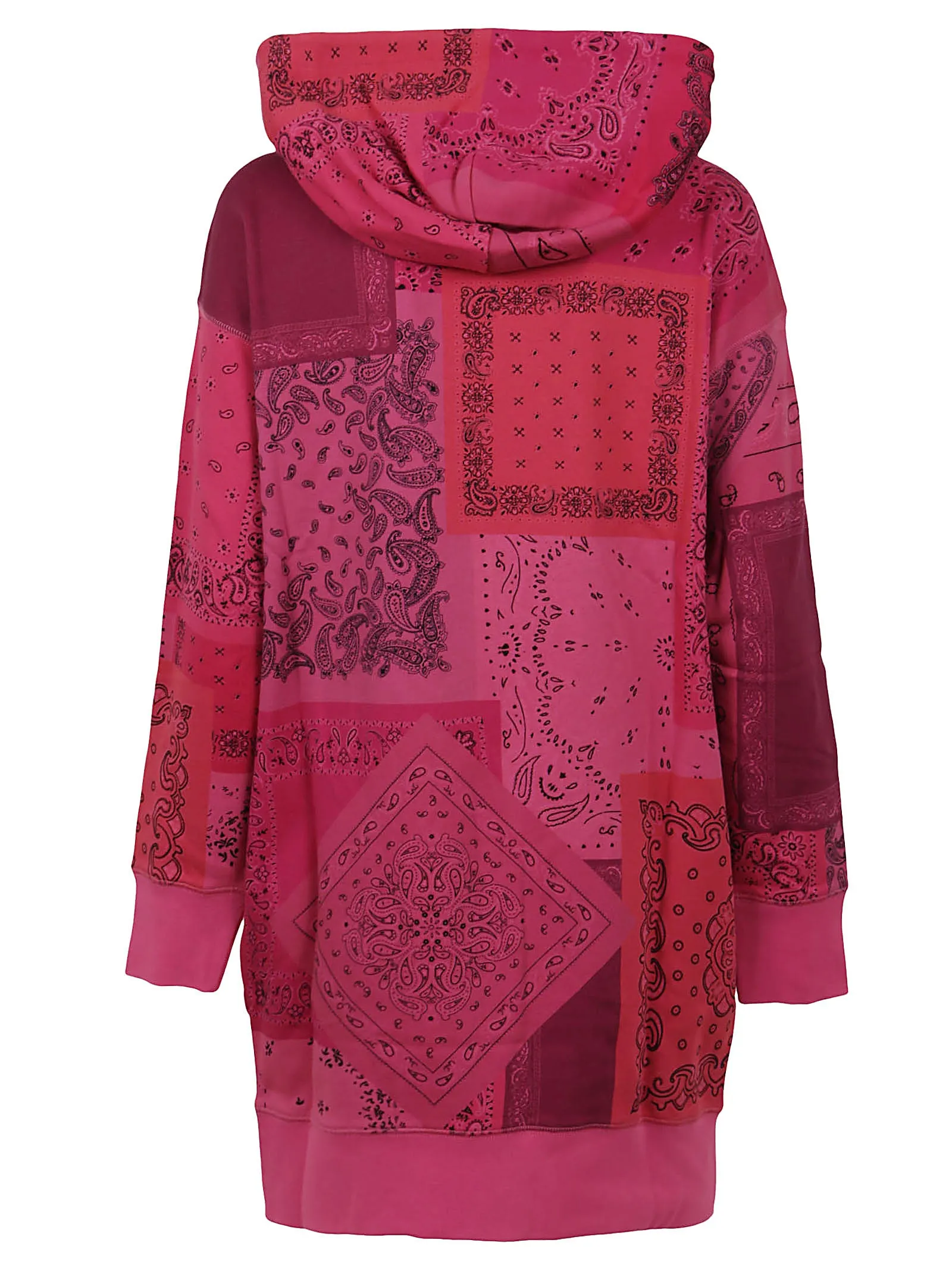 Kenzo Bandana Print Drawstring Mini Hoodie Dress
