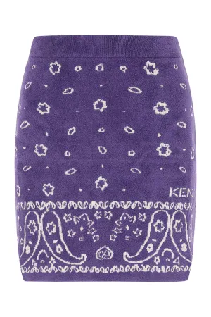 Kenzo Bandana Print Terry Mini Skirt