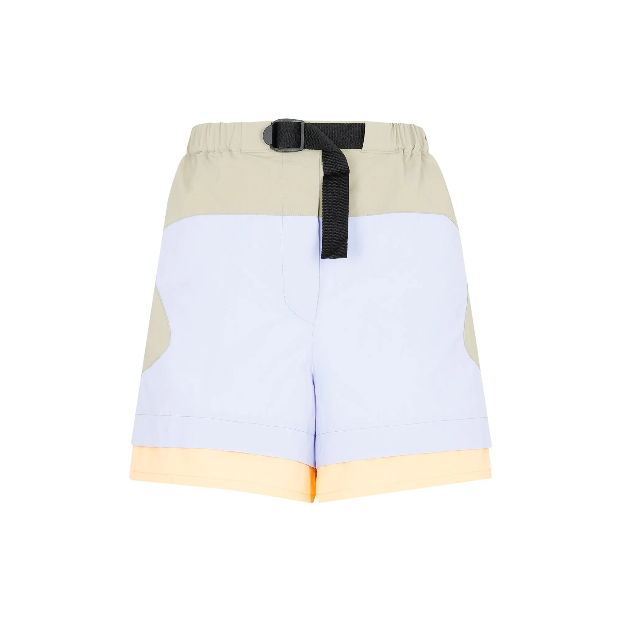 Kenzo Color-Block Logo Printed Shorts