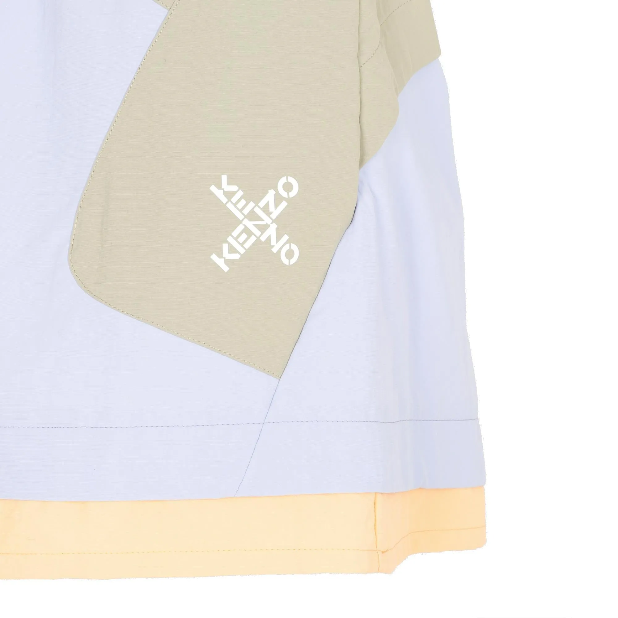 Kenzo Color-Block Logo Printed Shorts