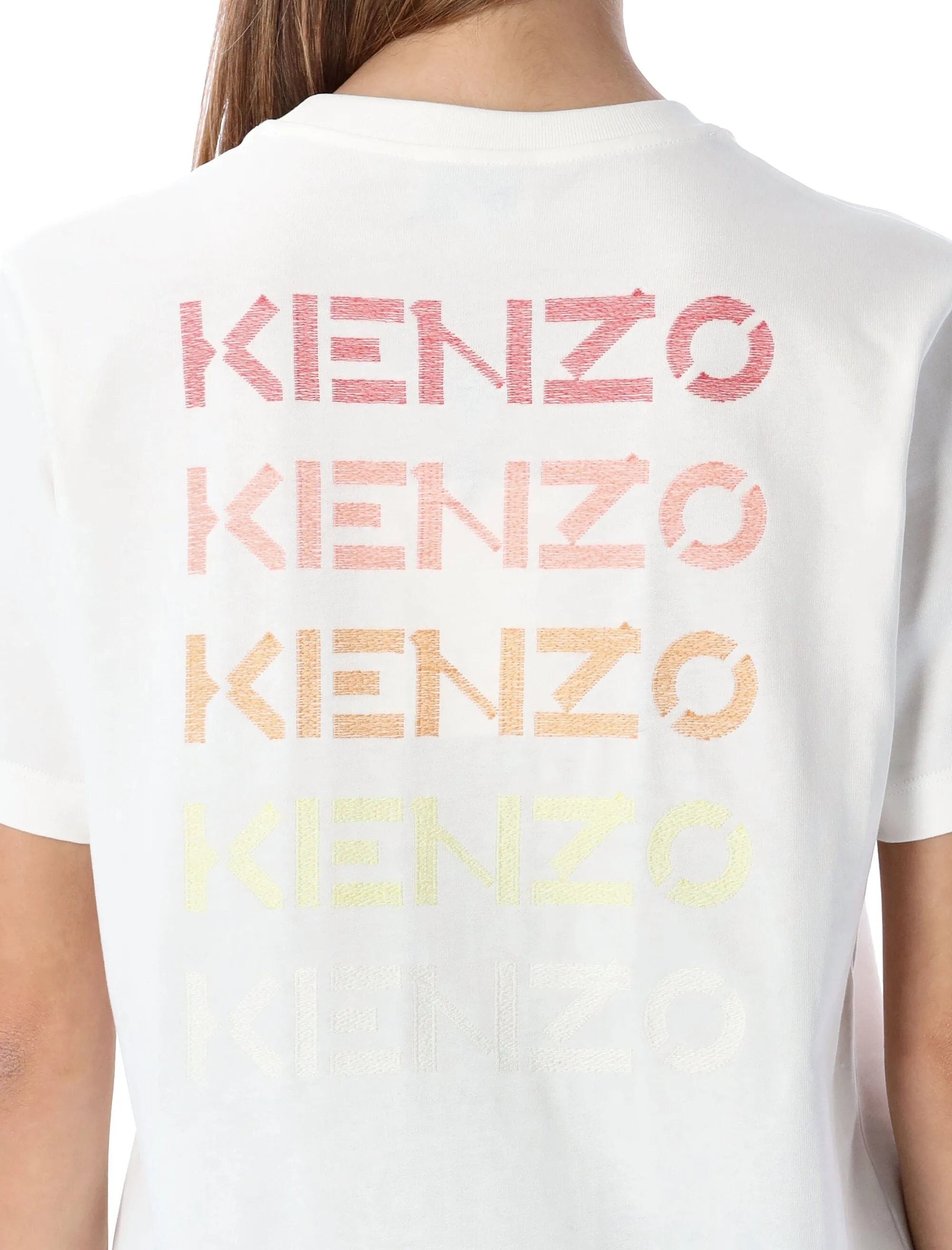 Kenzo Logo Printed Crewneck T-Shirt
