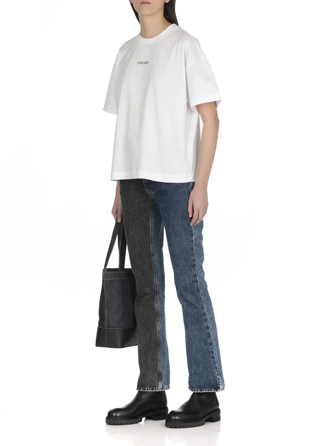 Kenzo Logo Printed Crewneck T-Shirt