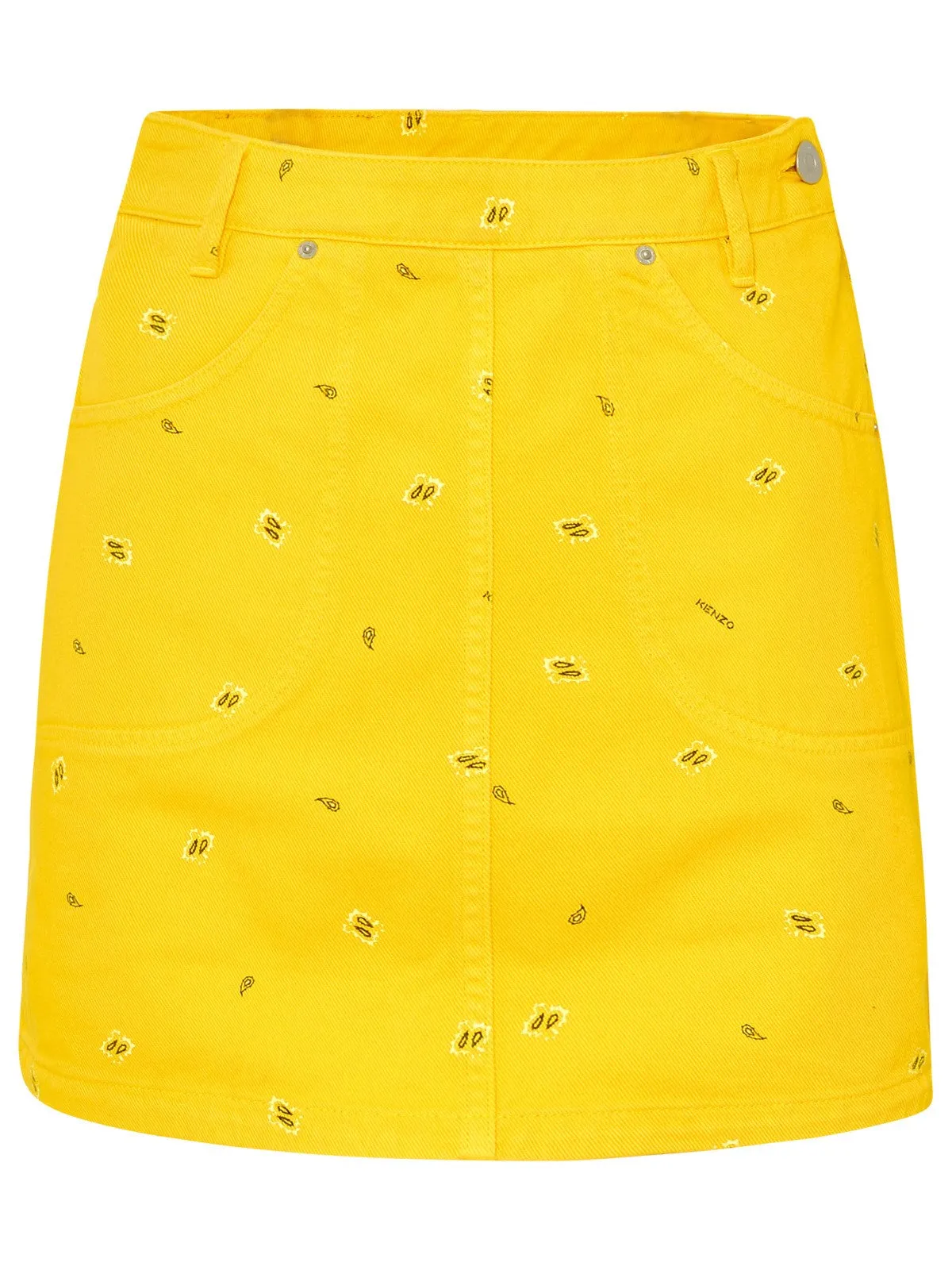 Kenzo Paisley Printed A-Line Mini Skirt