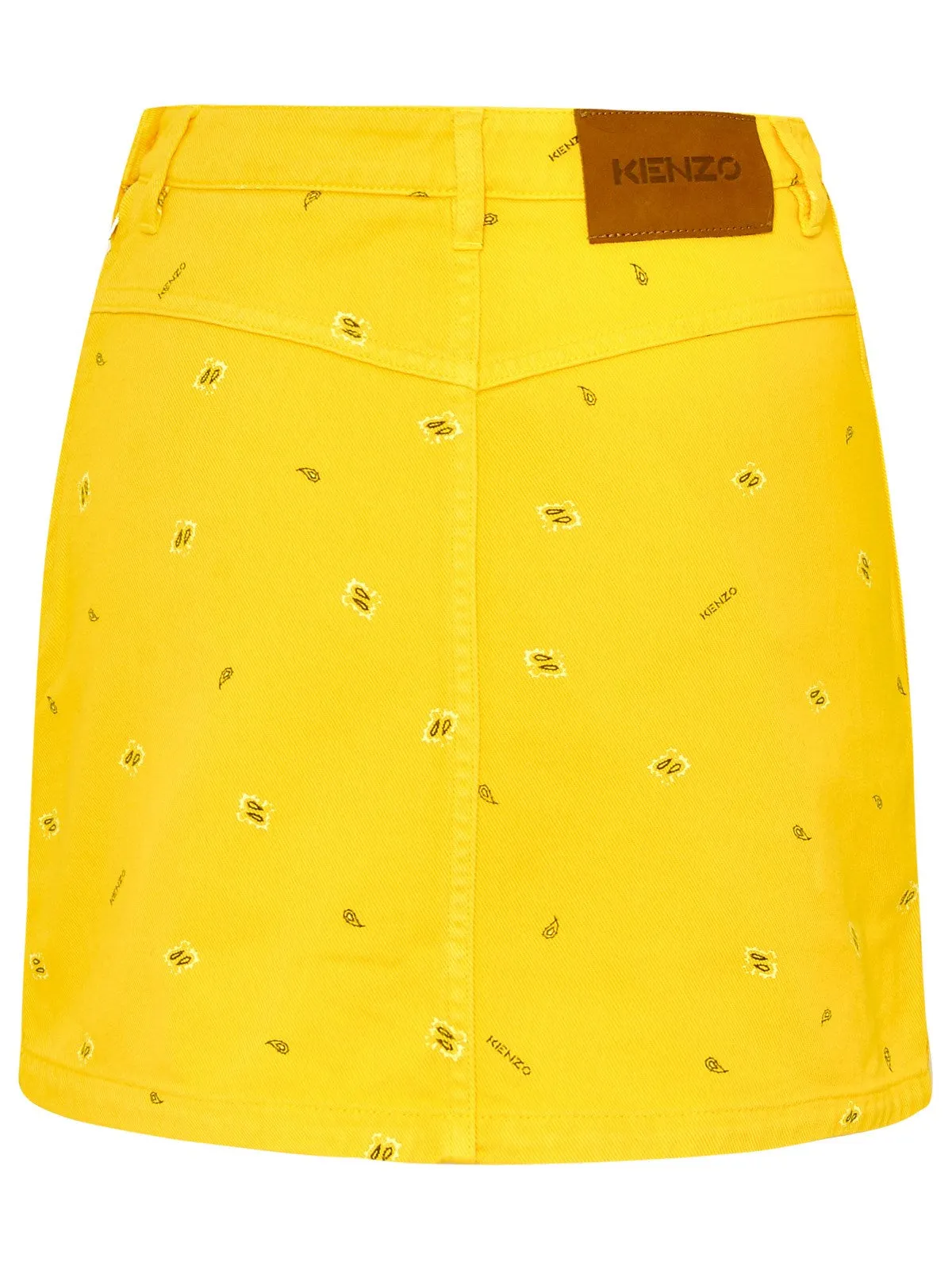 Kenzo Paisley Printed A-Line Mini Skirt