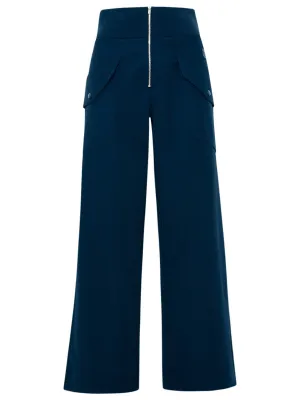 Kenzo Pocket-Detailed Wide Leg Pants