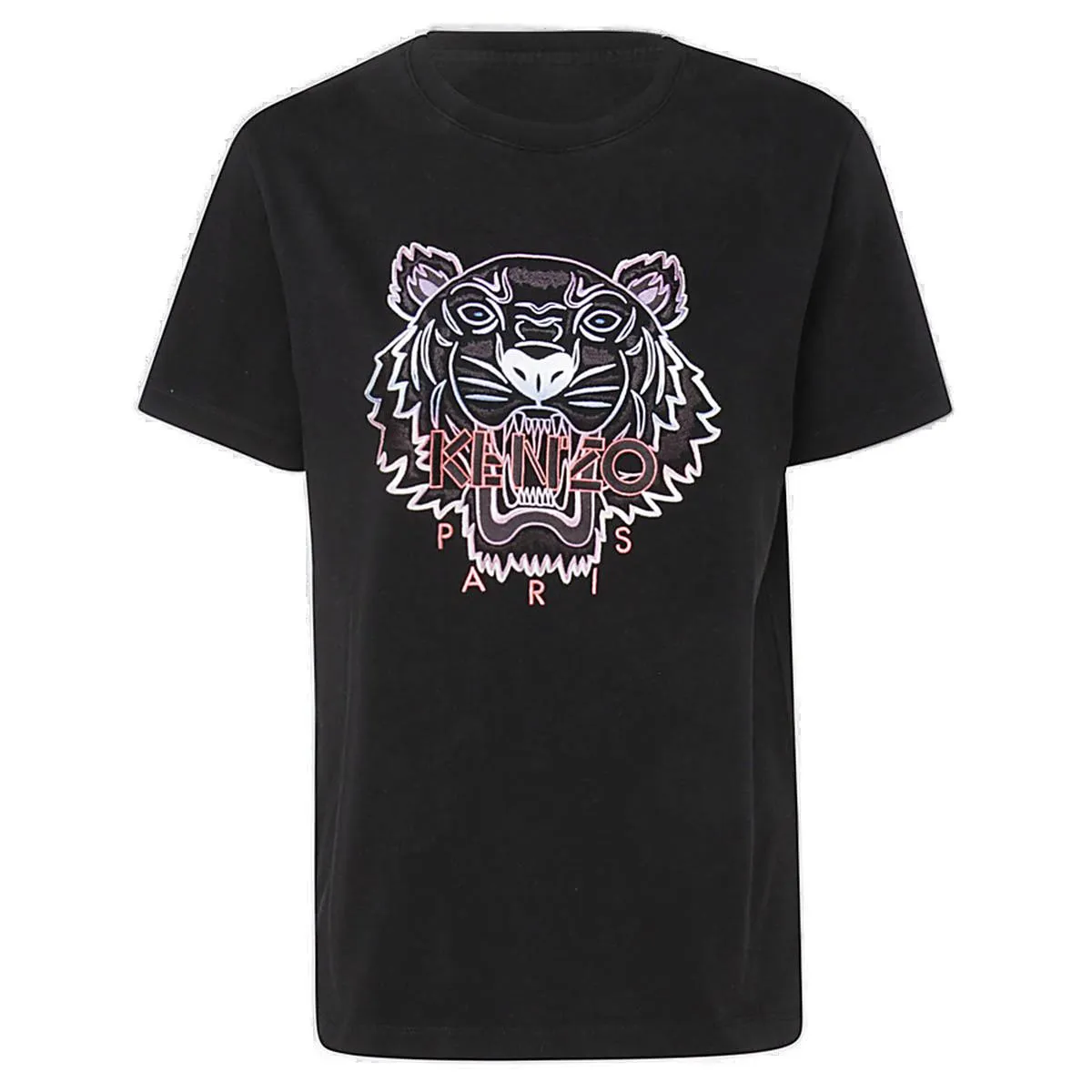 Kenzo Tiger Embroidered Crewneck T-Shirt