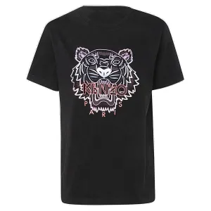 Kenzo Tiger Embroidered Crewneck T-Shirt