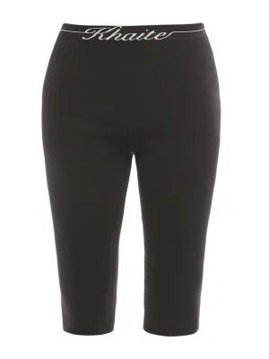 Khaite Harden Logo Band Knee-Length Shorts