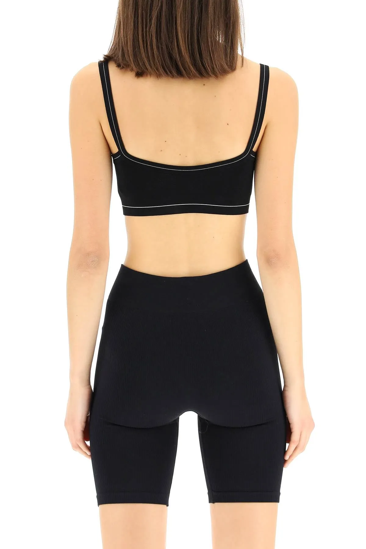 Khaite Logo Intarsia-Knit Bra