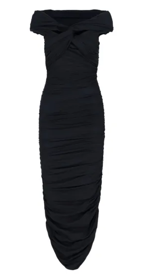 Khaite Spence Asymmetric Hem Dress