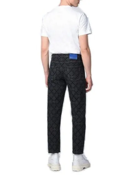 Koch All-Over Printed Straight-Leg Jeans