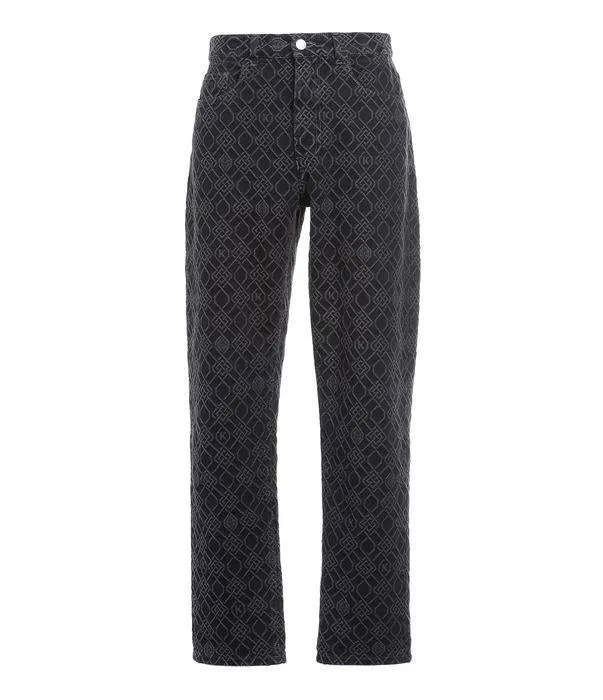 Koch All-Over Printed Straight-Leg Jeans