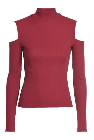 Koch Cut-Out High Neck Knit Top