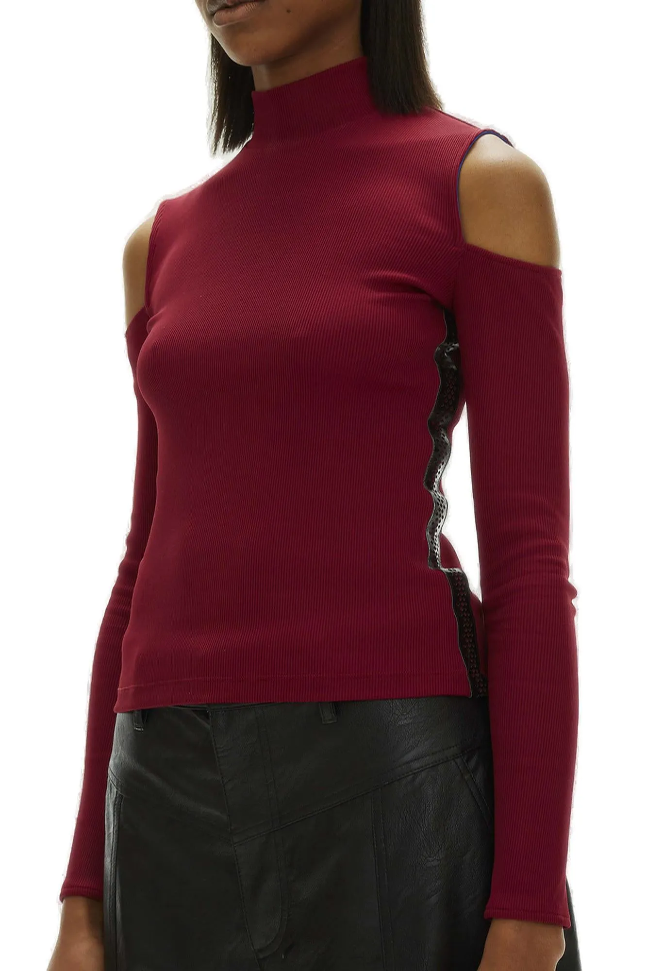 Koch Cut-Out High Neck Knit Top