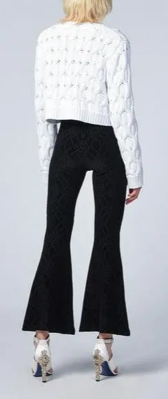 Koch Logo Patch Cropped Knit Jumper