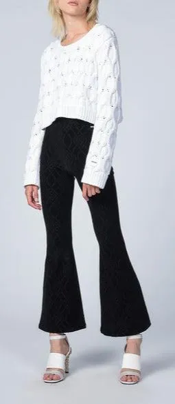 Koch Logo Patch Cropped Knit Jumper