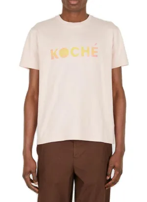 Koch Logo Printed Crewneck T-Shirt