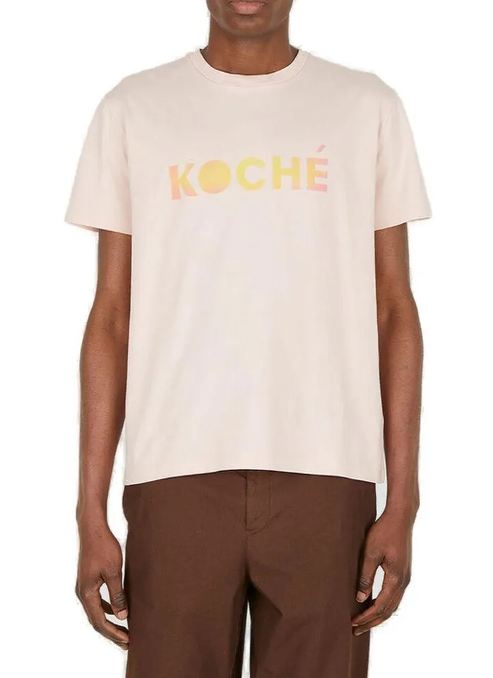 Koch Logo Printed Crewneck T-Shirt