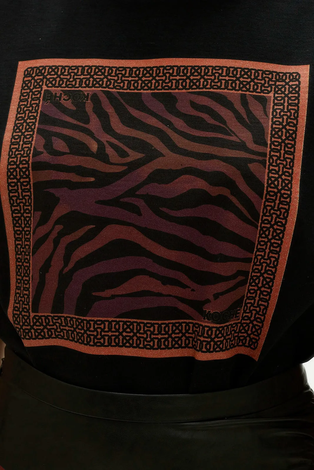 Koch Tiger Printed Crewneck T-Shirt