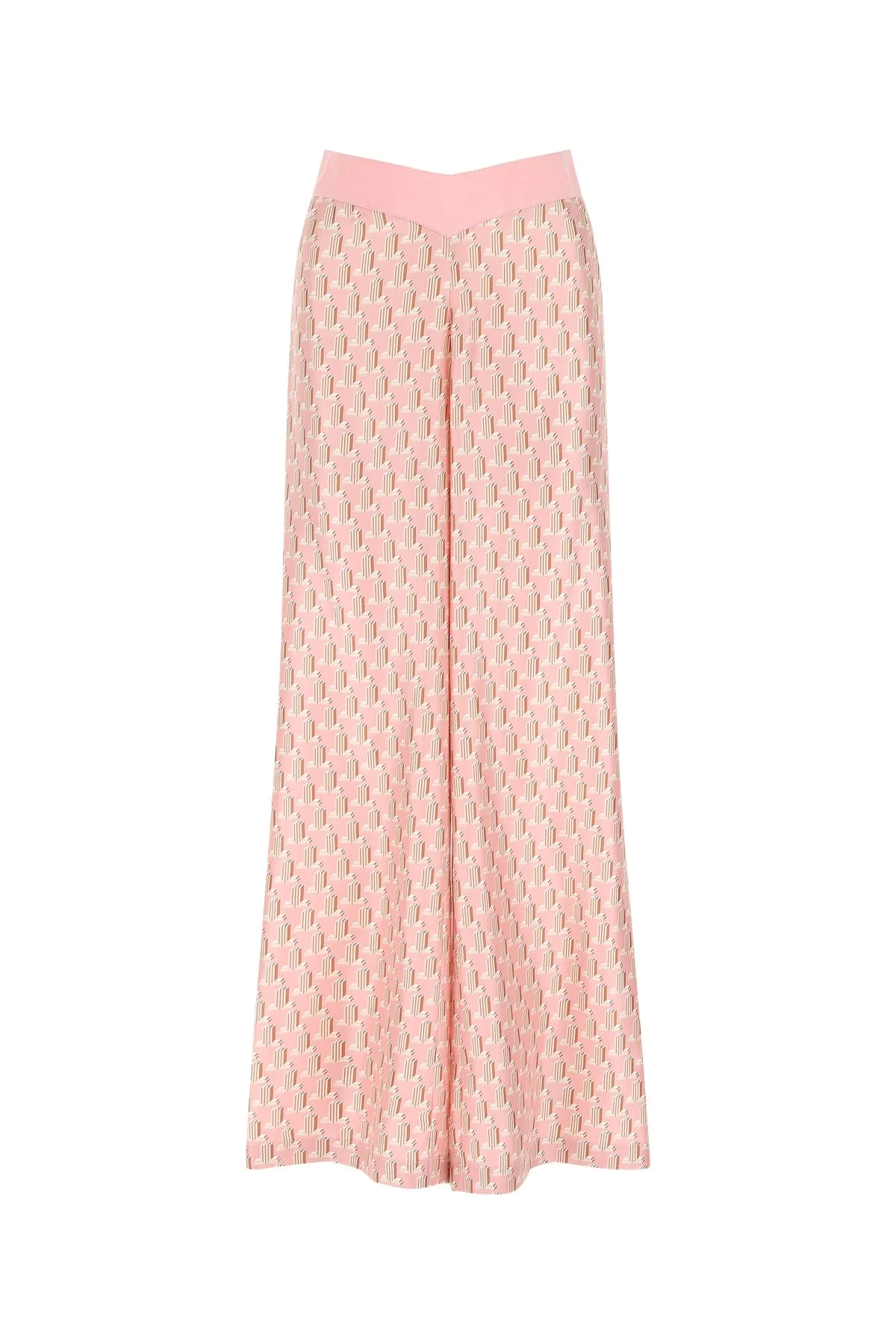 Lanvin Graphic Printed Wide-Leg Pants