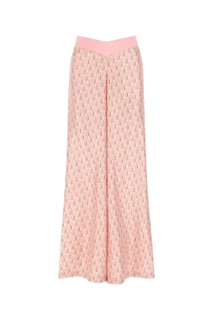Lanvin Graphic Printed Wide-Leg Pants