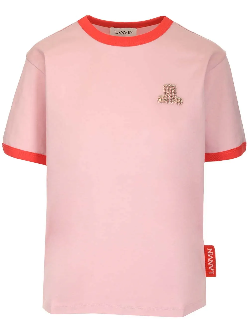 Lanvin Logo Embellished Crewneck T-Shirt