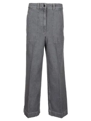 Lemaire High Wait Wide Leg Trousers