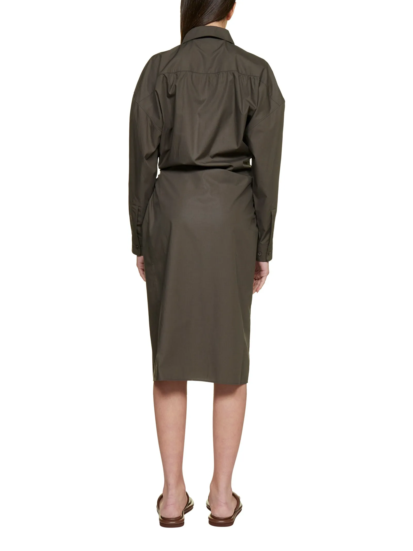 Lemaire Long-Sleeved Twisted Dress