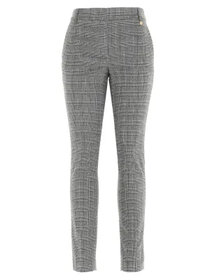 Liu Jo Glen Plaid Slim Fit Pants