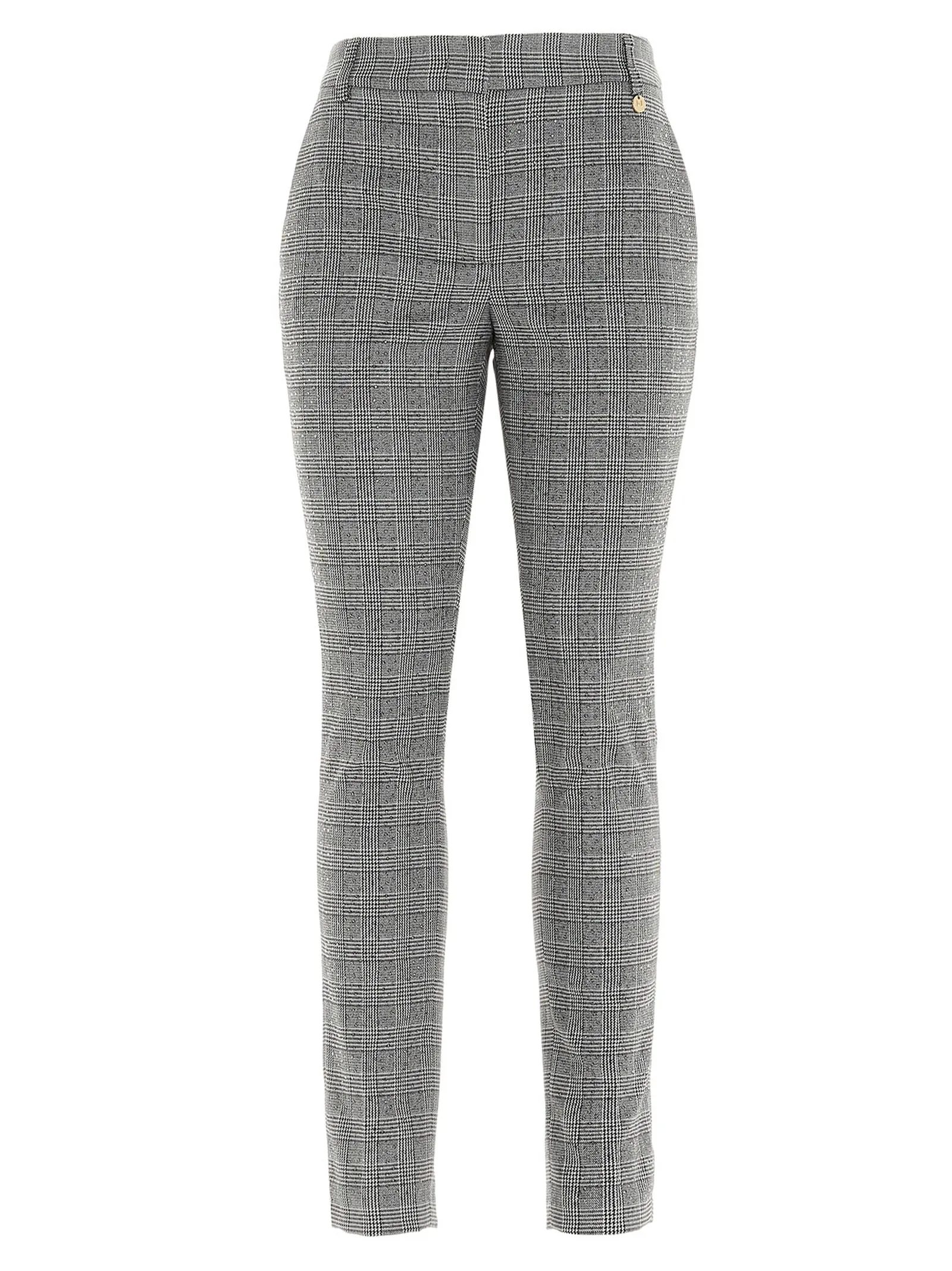 Liu Jo Glen Plaid Slim Fit Pants
