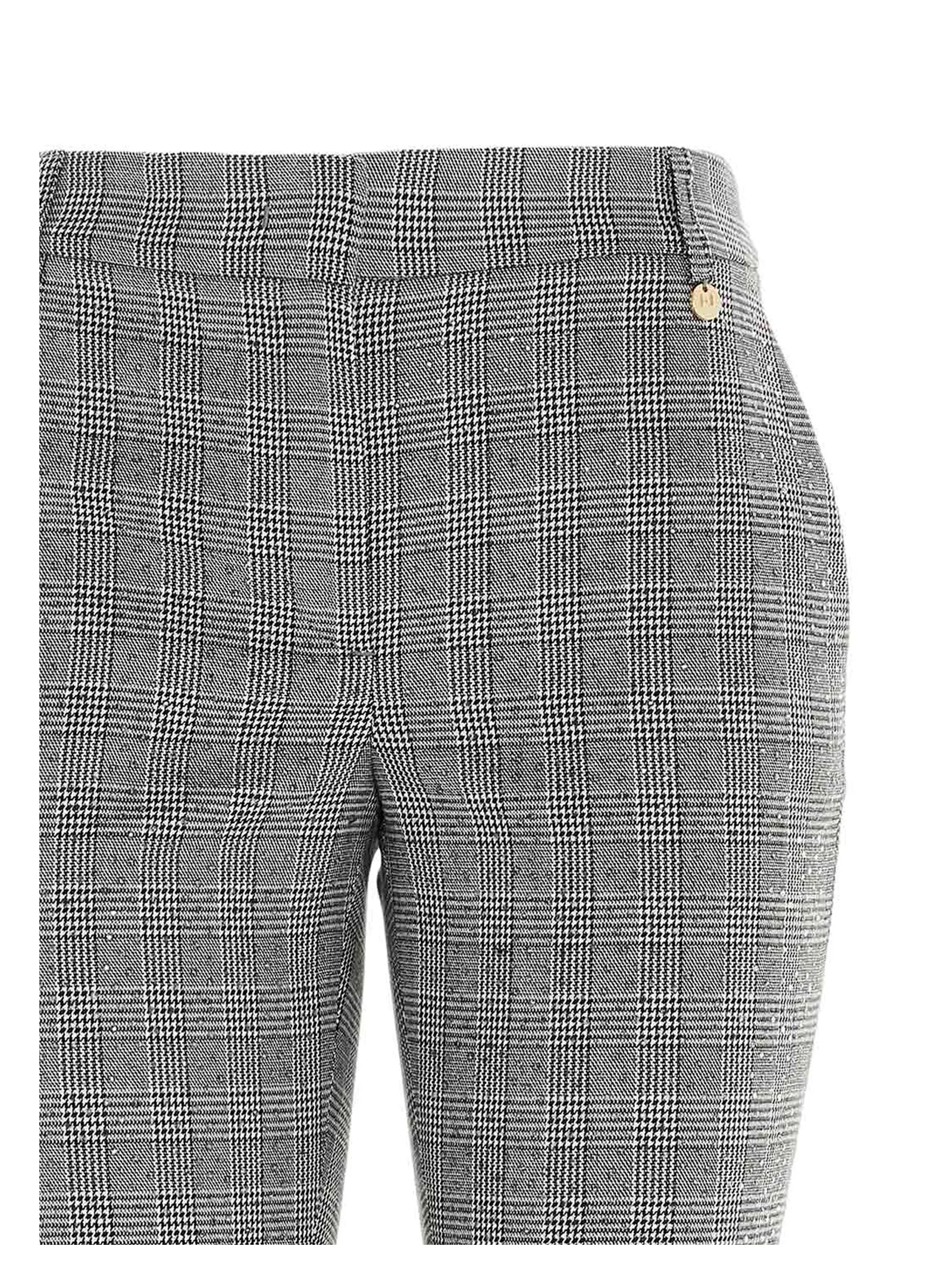 Liu Jo Glen Plaid Slim Fit Pants