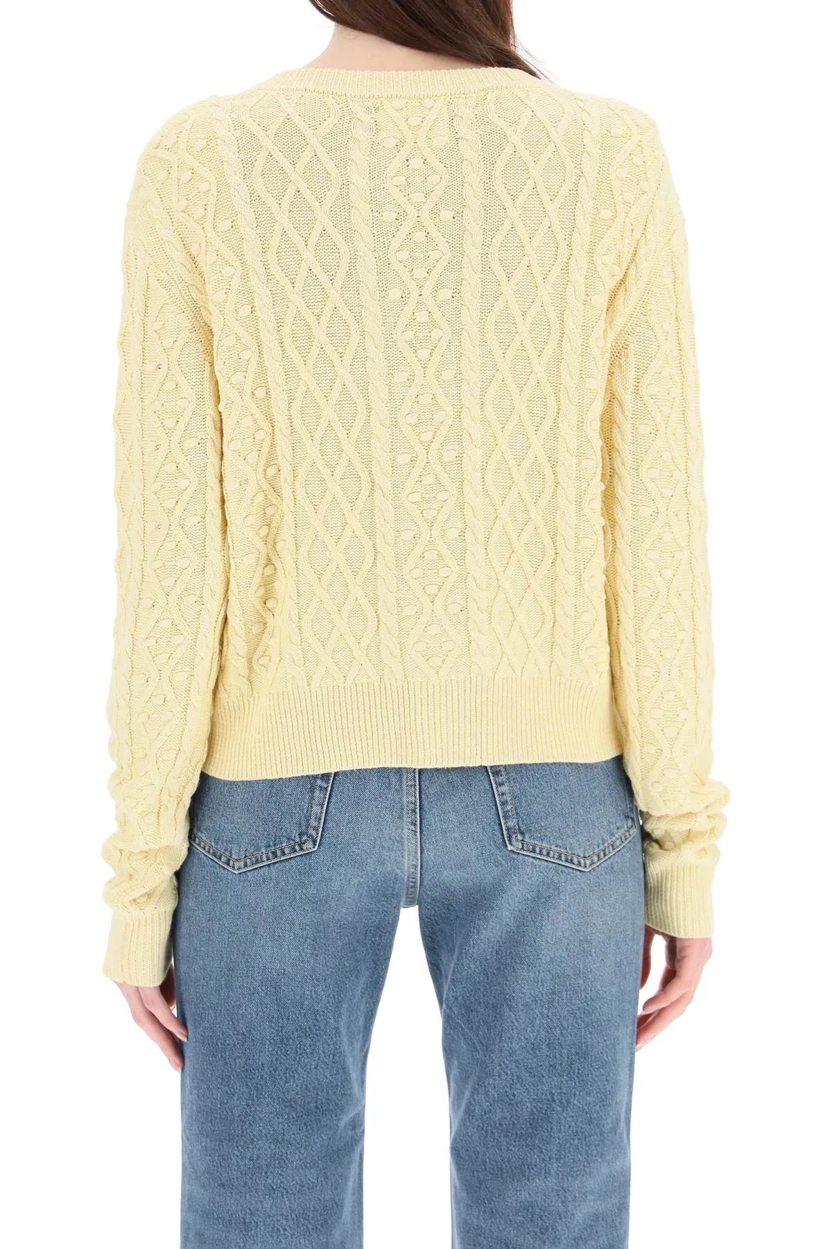 Loulou Studio Vilm Cable Knit Cardigan